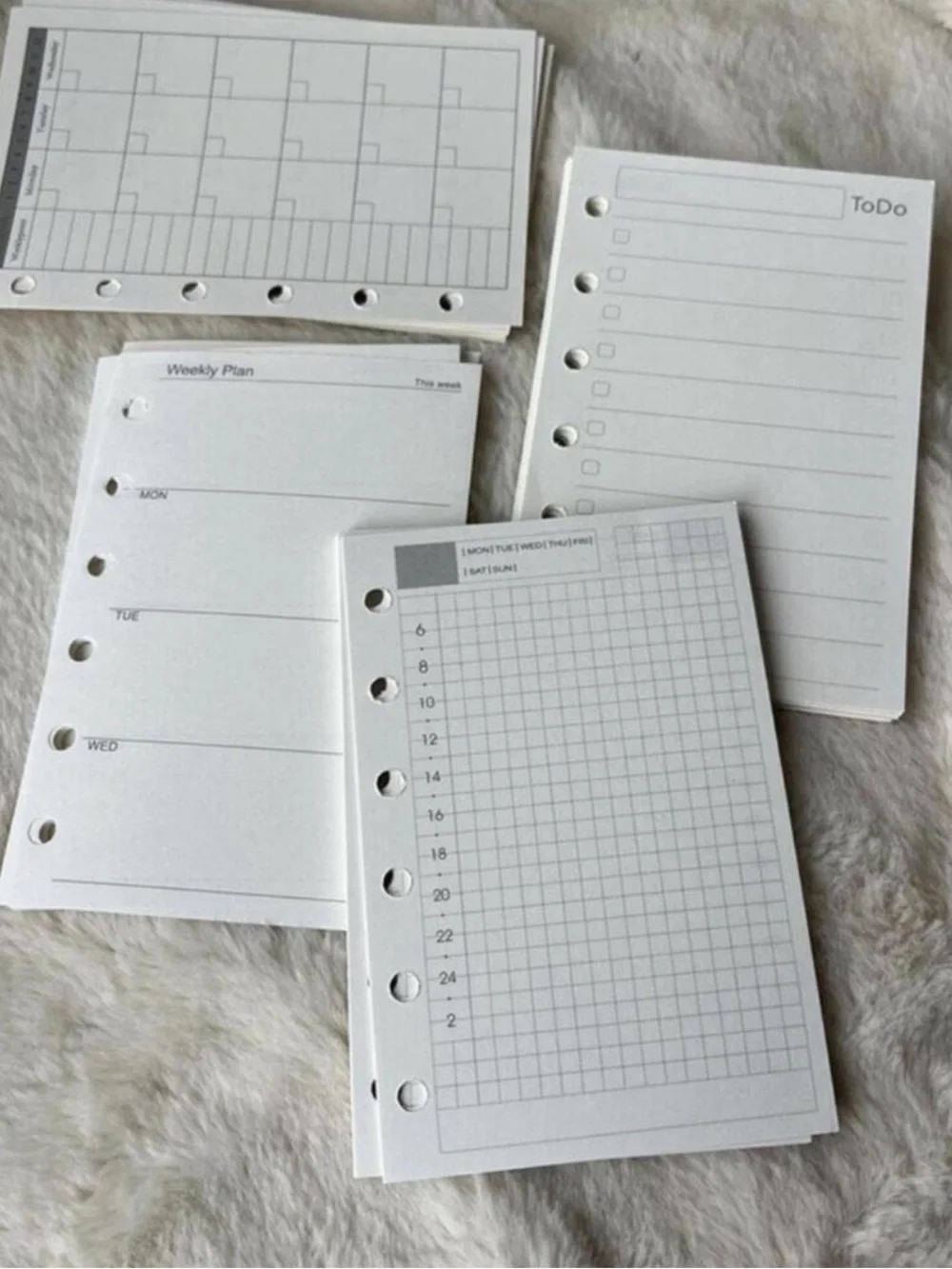 🆕 LV Planner Calendar Inserts Grid Monthly To Do Daily Note Personal Travel Work